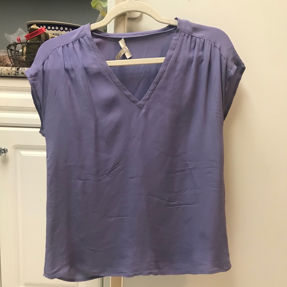 JOIE purple silk blouse